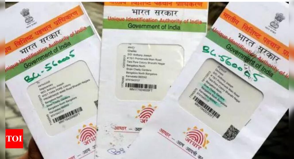 aadhaar:  Do not share Aadhaar photocopy with any organization to prevent misuse: UIDAI - Times of India