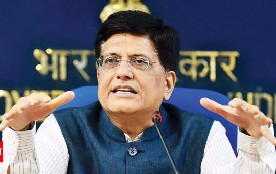Adding service charge in food bill is deceit: Goyal - Times of India