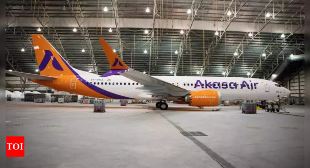Akasa Airline: Akasa Air takes delivery of first aircraft Boeing 737 MAX | India Business News - Times of India