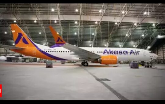 Akasa Airline: Akasa gets its first Boeing 737 MAX, to reach Delhi next week | India Business News - Times of India