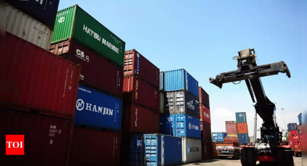 Exports up 15.46% to $37.3 billion in May; trade deficit widens to $23.33 billion - Times of India