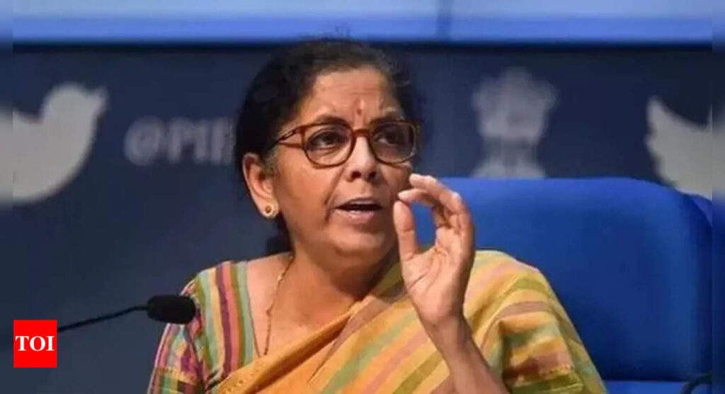 FM Sitharaman to meet heads of PSBs on Monday; may urge them for credit growth - Times of India