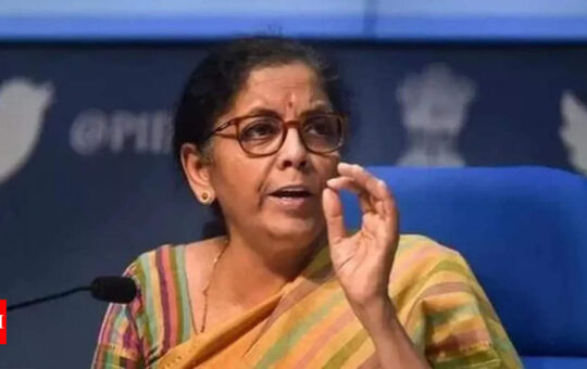 FM Sitharaman to meet heads of PSBs on Monday; may urge them for credit growth - Times of India