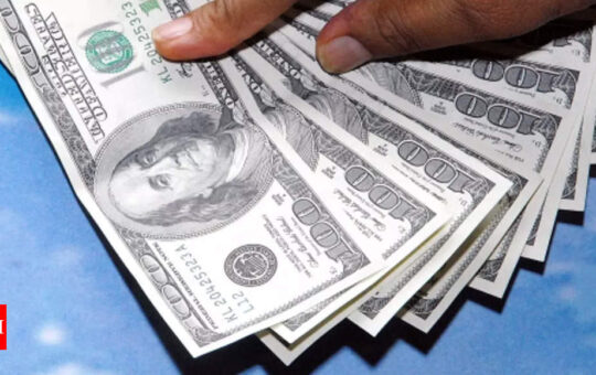 Forex reserves down by $4.599 billion to $596.458 billion - Times of India