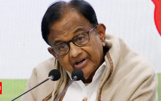 Goal of $5 trillion GDP appears to be case of 'shifting goalposts': Chidambaram | India News - Times of India