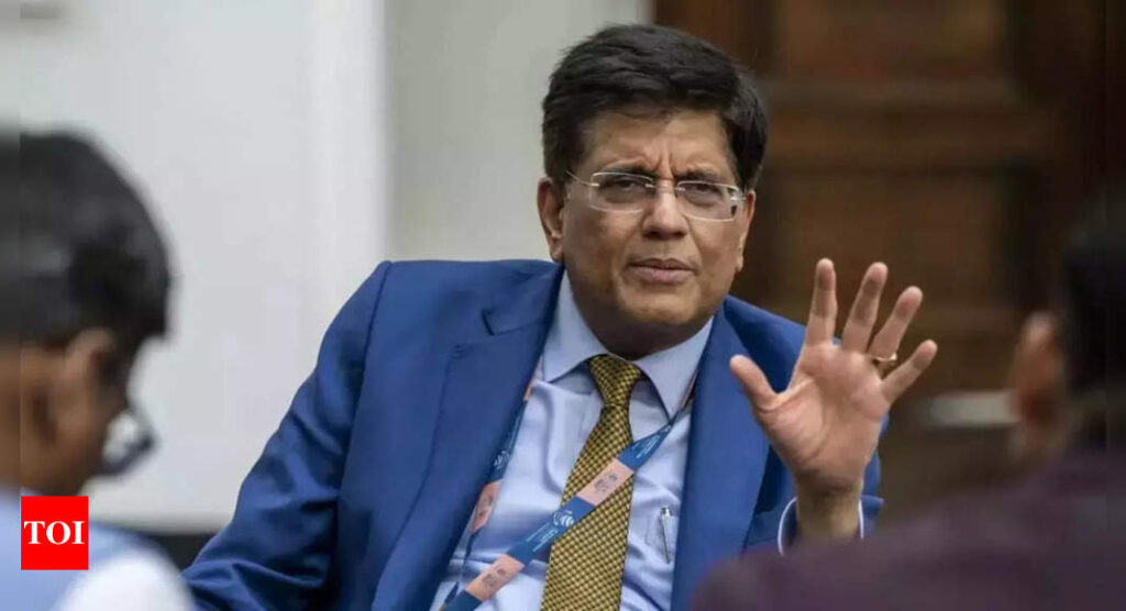 Indian economy may touch USD 30 tn in next 30 years: Goyal - Times of India