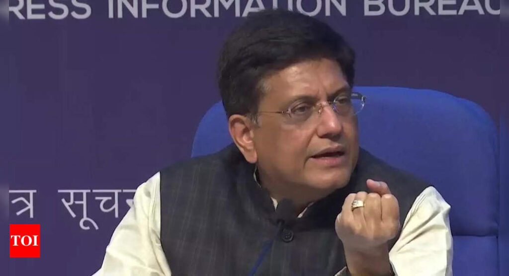 ONDC to provide equal opportunities to small traders: Piyush Goyal - Times of India