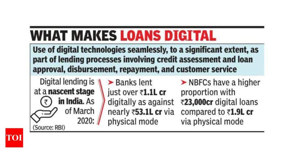 RBI lens on illegal digital loans, to bring out norms - Times of India