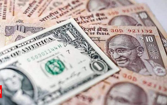 Rupee breaches 78/$ level for first time, plunges to all-time low of 78.28 - Times of India