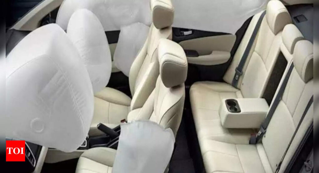 Six airbags to be made mandatory in eight-seater vehicles: Gadkari - Times of India