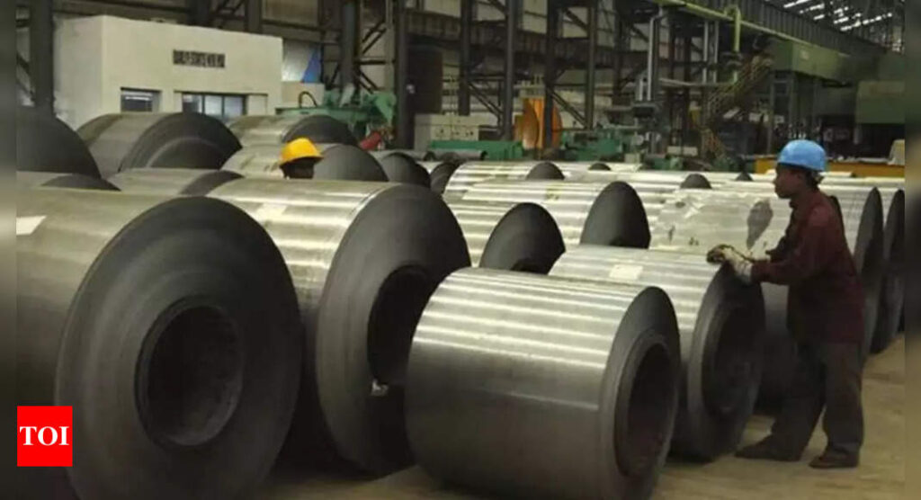 Steel prices dip sharply on govt steps - Times of India