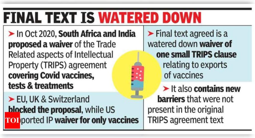 WTO deal not enough for med access: Experts - Times of India