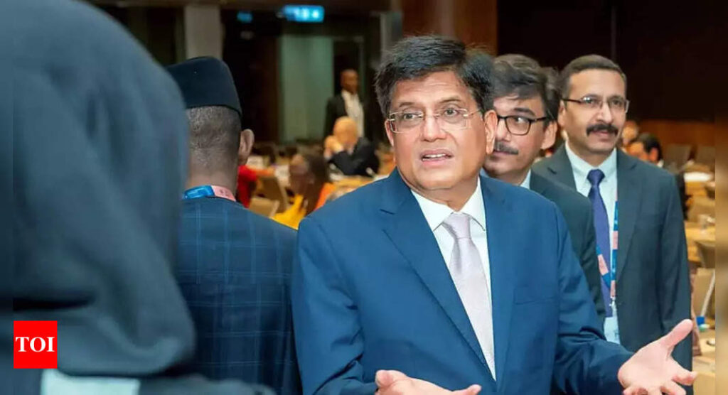 piyush goyal: Commerce and industry minister Piyush Goyal slams rich nations on subsidies for fisheries - Times of India
