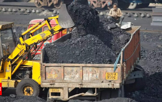 Coal imports hit record high in June - Times of India