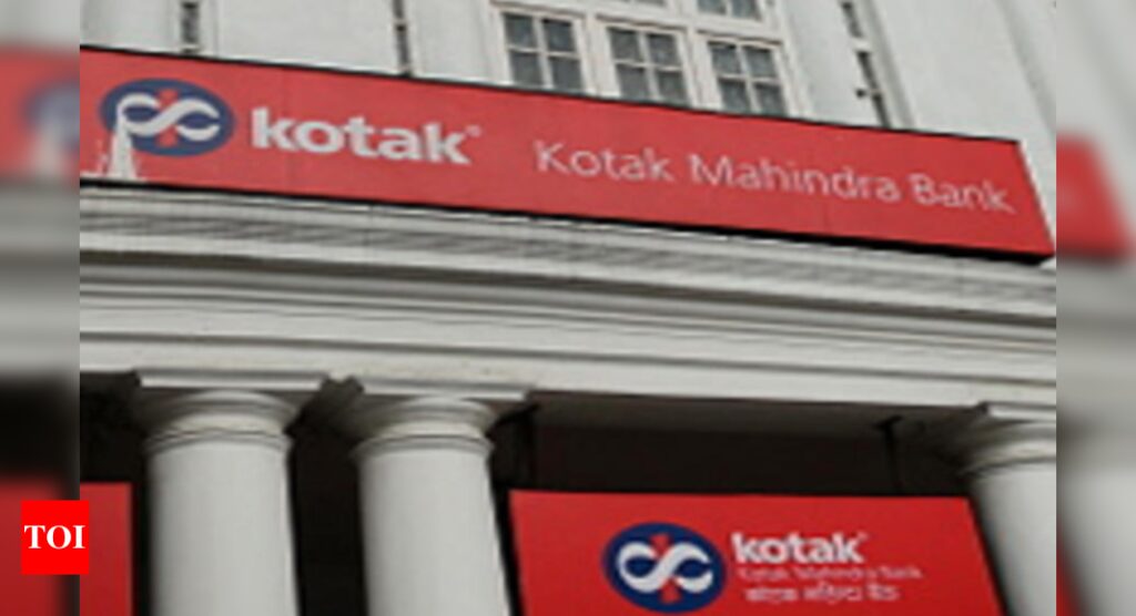 Kotak Mahindra Bank Q1 profit rises 26% to Rs 2,071 cr - Times of India