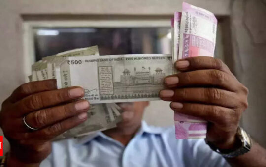 Rupee down 15 paise to all-time low of 79.60 against US dollar - Times of India