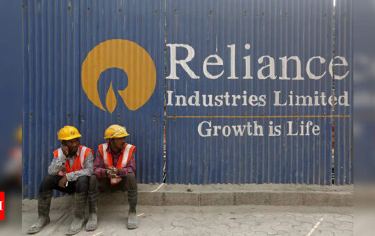 Three of top 10 firms lose Rs 73,630 crore in m-cap; RIL biggest drag - Times of India