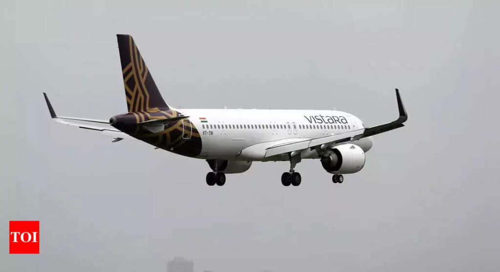 Vistara A320 suffers engine snag after landing safely at Delhi Airport - Times of India