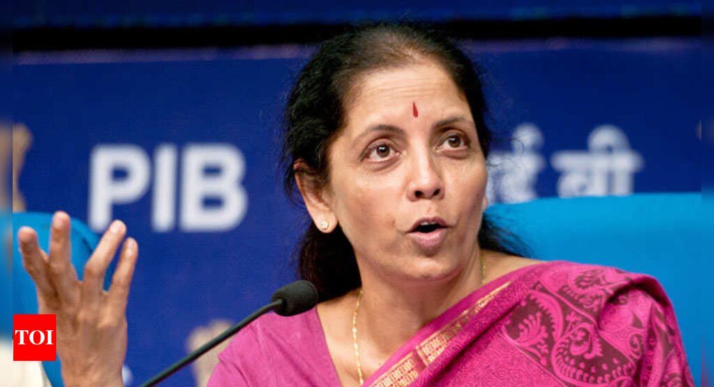 3.5 lakh crore raised as cess in 2021-2022 & spent through states: Nirmala - Times of India