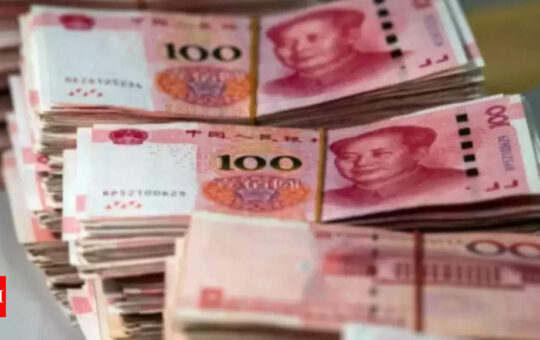 Yuan slides to a 3-month low as rate cuts fuel China growth worries - Times of India