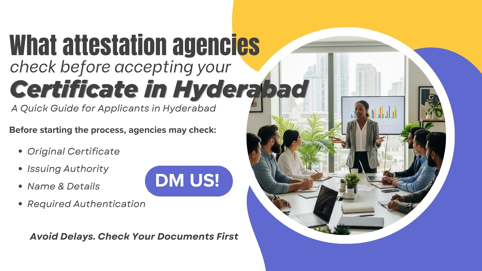 Certificate Attestation Agency in Hyderabad