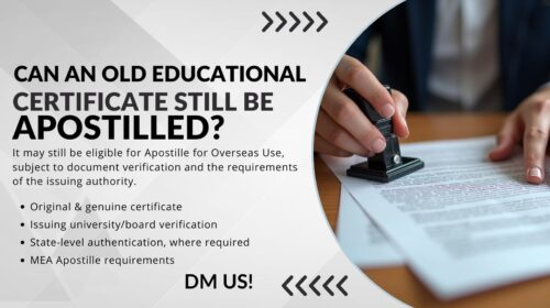 Can an Old Educational Certificate Still Be Apostilled for Overseas Use?