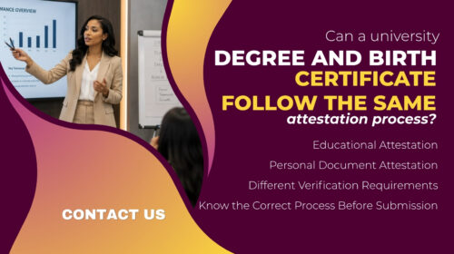 Can a University Degree and Birth Certificate Follow the Same Attestation Process?