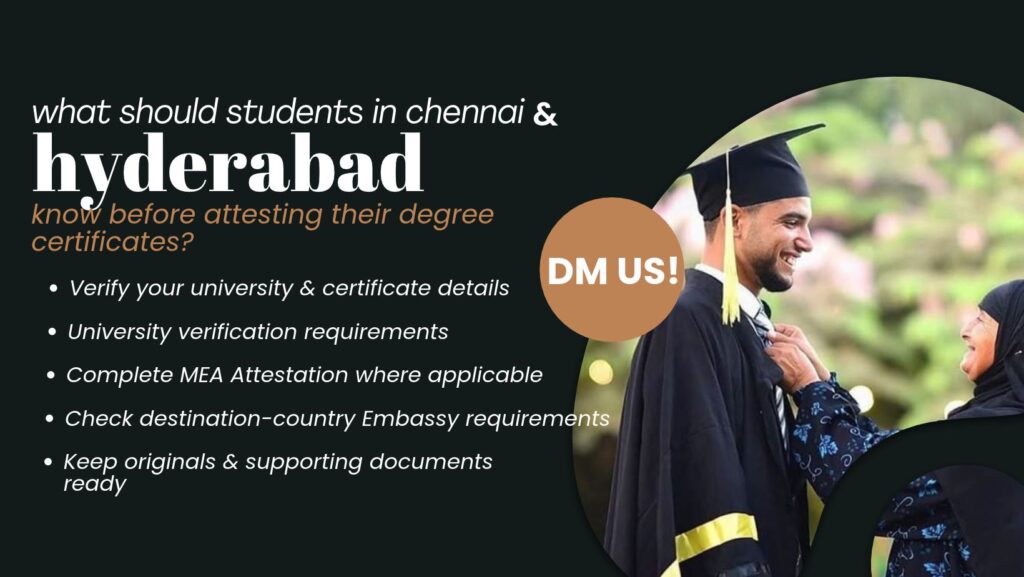 Attestation Services In Chennai, Hyderabad
